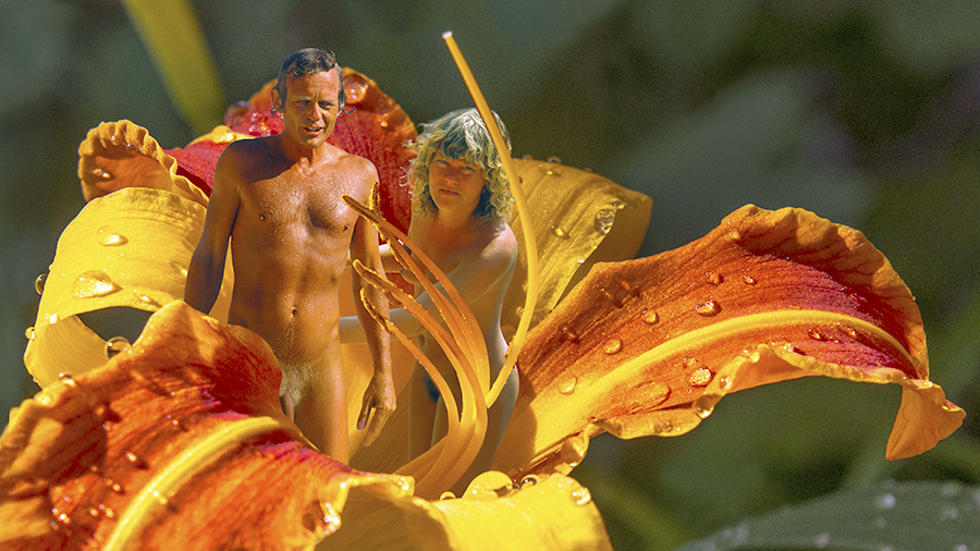 Fkk - jung, nackt und frei in der Natur - Naturismus, Nudismus, nacktes Paar